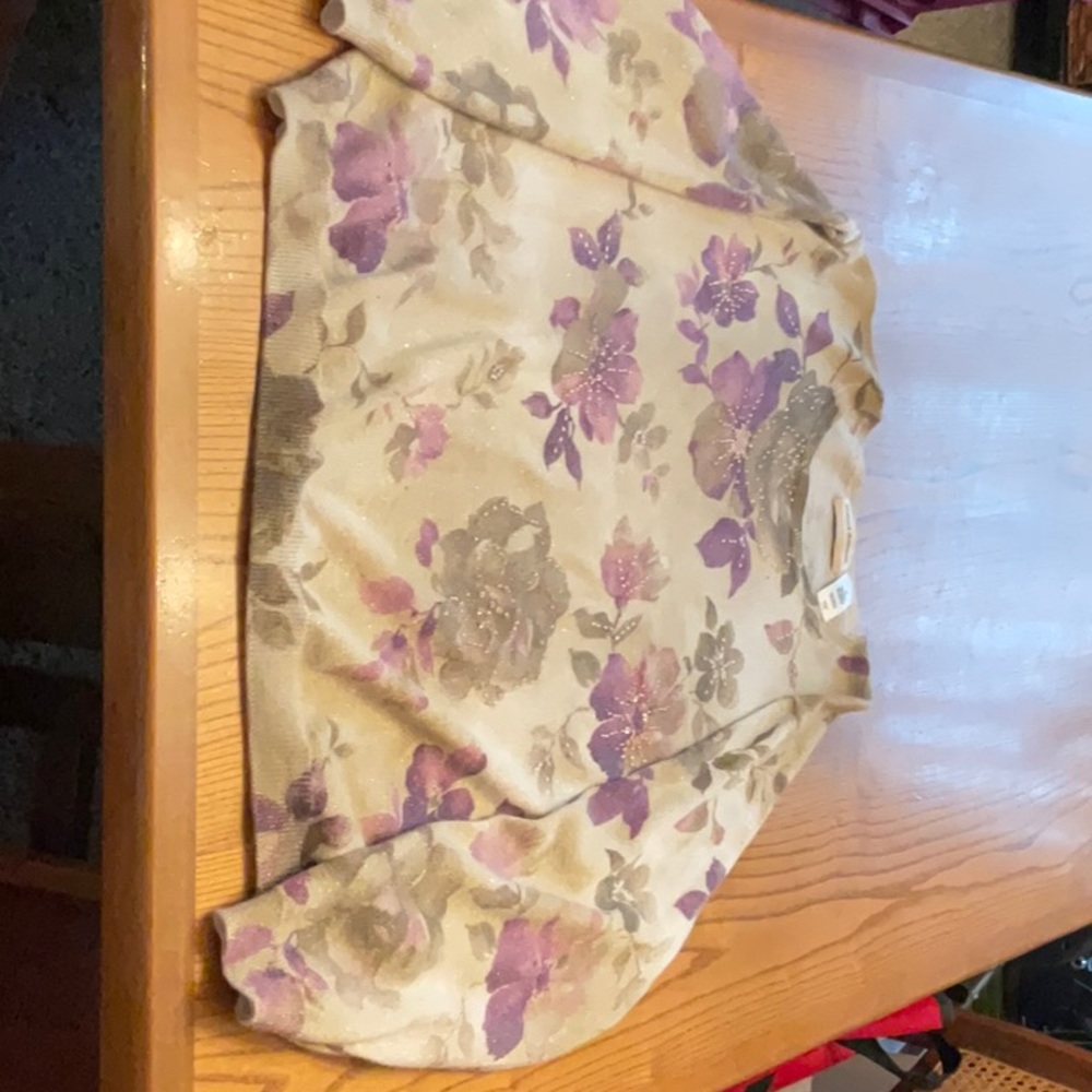 Alfred Dunner Sequin embroidered sweater